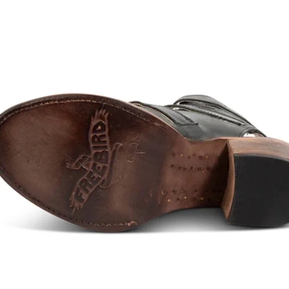 FREEBIRD Stylish Black Leather Women's Sandals - Picture 7 of 7